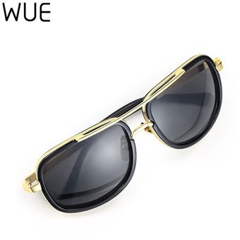 Wue Big Frame Sunglasses Men Square Glasses For Women High 