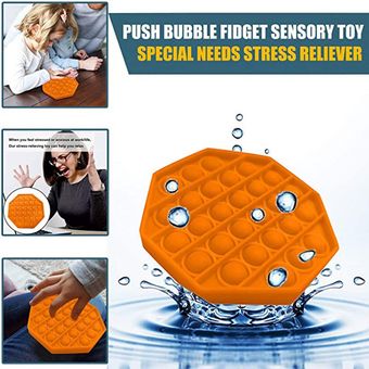 Empuje burbuja Fidget juguete sensorial Octagon último uno Encuentro Perdido El relevista estrés 