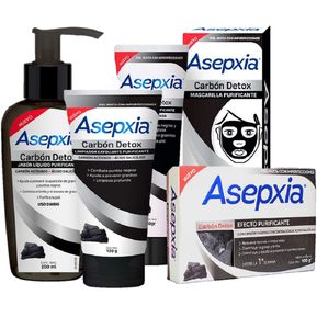 Kit Facial Asepxia Carbón Detox X 1 Kit