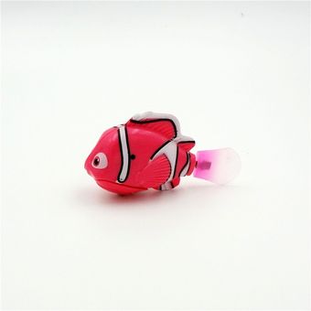 novedad de tanque de pesca juguetes de baño decorativos Pez electrónico divertido para nadar juguete de mascota con batería activada 