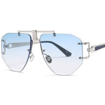 46435 Steampunk gafas de sol retro sin marco paramujer 