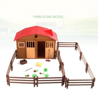 Los niños Simulación de la cerca de la granja Juego de simulación de juguetes Set Arena 