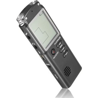 Dictáfono portátil con grabadora de voz de audio digital LCD de 8GB 