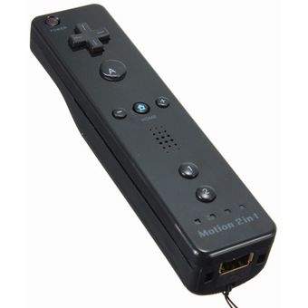 Juego Wiimote Built in Motion Plus Inside Remote Co Negro 