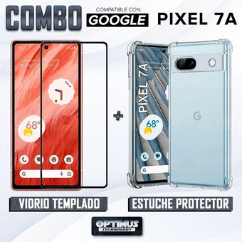 Combo Vidrio templado y Estuche para Google Pixel 7a