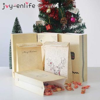 Feliz Cajas de dulces de Navidad de Santa regalo de muñeco de nieve 