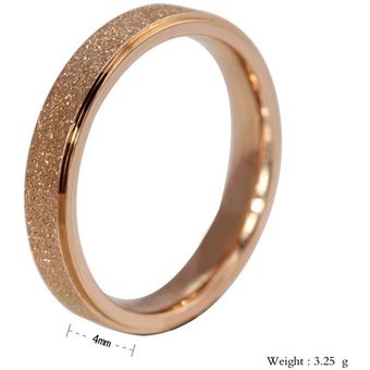 Anillo De Pareja Masculina Y Femenina De 4 Mm6 Mm De Rosa 