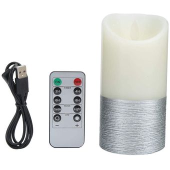 Control remoto recargable de luz de vela falsa LED de vela electrónica LED 