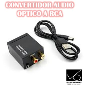 CONVERSOR AUDIO COAXIAL/OPTICO A RCA JACK