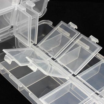 Caja plástica de 20 compartimentos para aparejos de pesca para 
