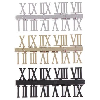 piezas de repuest Juego de números romanos para reparación de reloj 