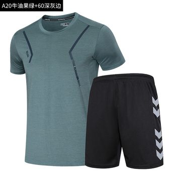 #1 Camiseta de fútbol baloncesto tenis secado rápido conjunto deportivo trajes ropa deportiva correr camiseta deporte gimnasio Camiseta de manga corta 