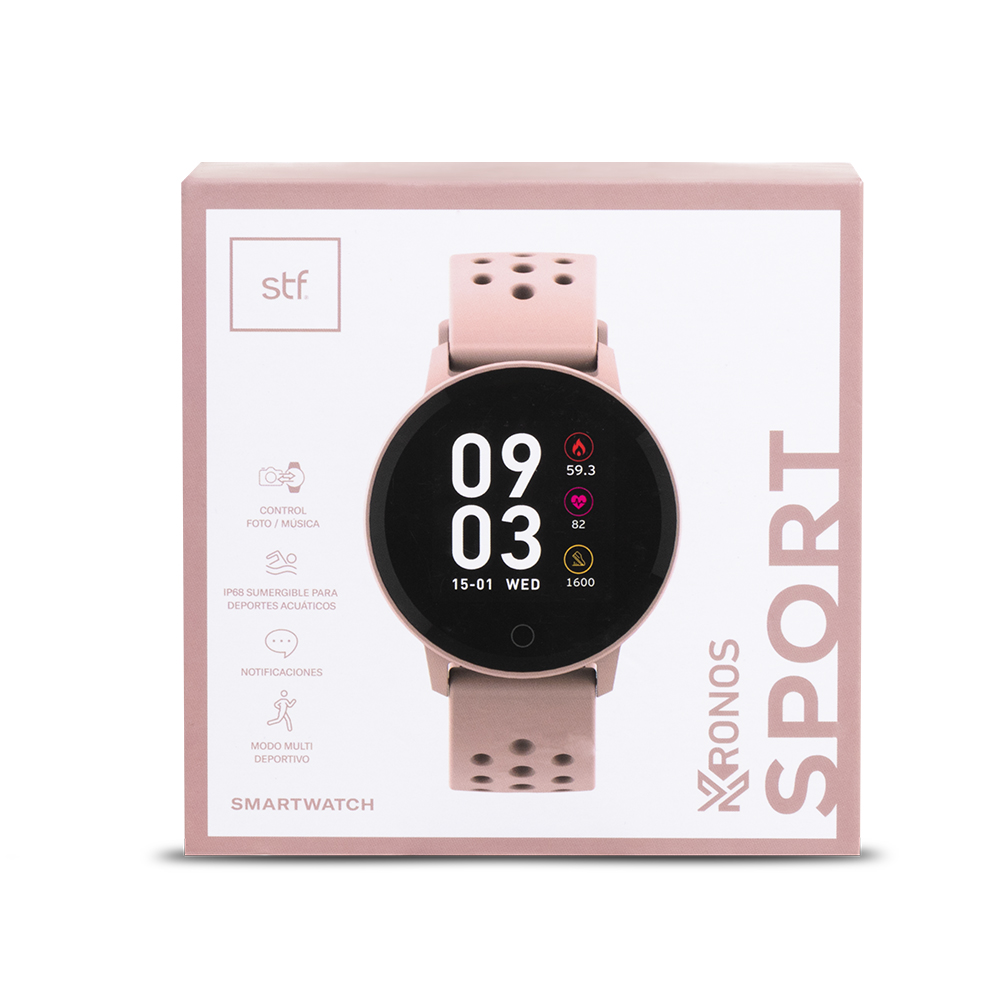 Smartwatch Reloj Inteligente Kronos Sport Rosa