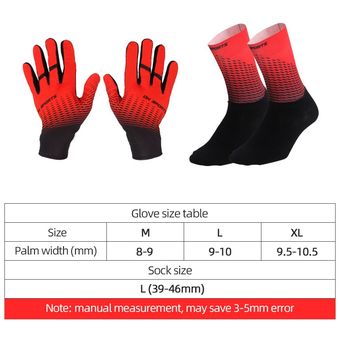 1Pair Full Finger Cycling Gloves Cycling Socks Men Women slip Sports B 