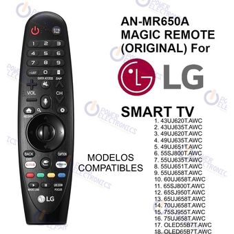 Control LG magic original 2017 AN-MR650A.