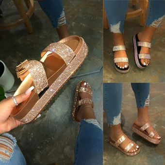 Sandalias de verano sandalias gruesas para mujeres sandalias 