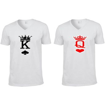Saltar Recepción Discriminar Camisetas Parejas King Queen Cartas Par Camisetas Personalizadas | Linio  Colombia - VA215FA0XCTF7LCO