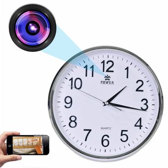 Camara Espia Reloj De Pared Vigilancia Oculta Con WIFI Wall Clock Camera  NUEVO