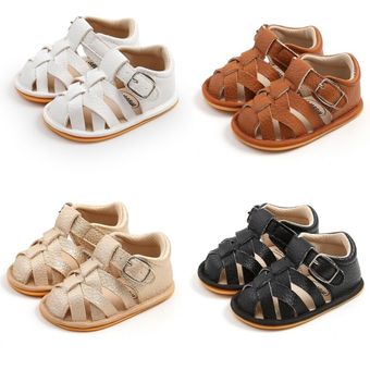 Primeros Paso Zapatos para Recién Nacido Zapatos de Verano para Bebé con Suela Suave Antideslizante Sandalias de Bebé Niña para 0 a 18 meses 