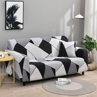 Fundas de LICRA para sofá,cubierta elástica estampada para sala de estar,Protector para muebles de sillón de 1234 asientos #Color 4 