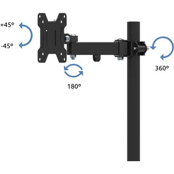 Soporte Vertical para pantalla de escritorio, soporte de 24-27