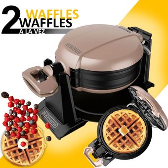 Waflera Giratoria Black Decker 2 Wafles X Vez Tipo Belga WMD201