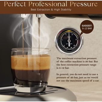 Máquina cafetera Espresso cappuccino latte 20 bares FROSSVOT em