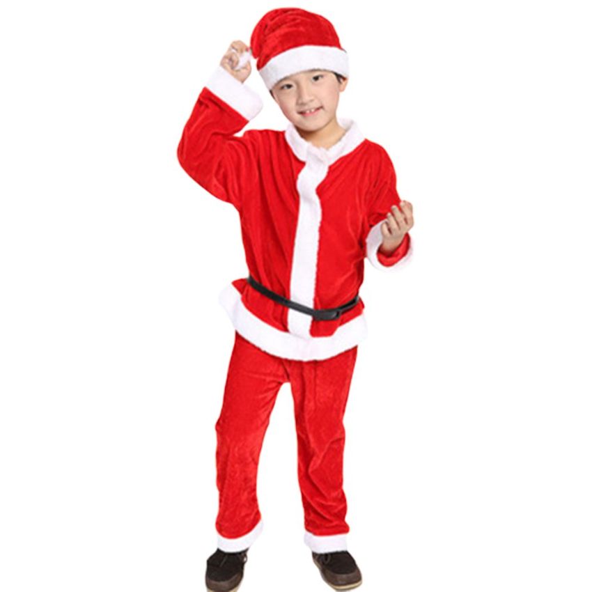 Show infantil Santa Claus Ropa Ropa para niños Sombrero de Navidad