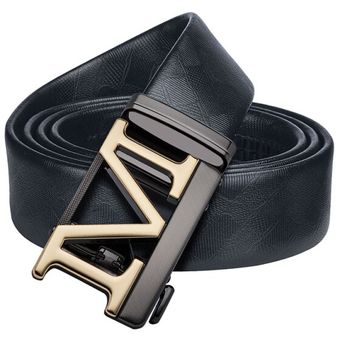 Cinturón De Hombre Hi-tie Cinturón De Hebilla Azul Diseñador 
