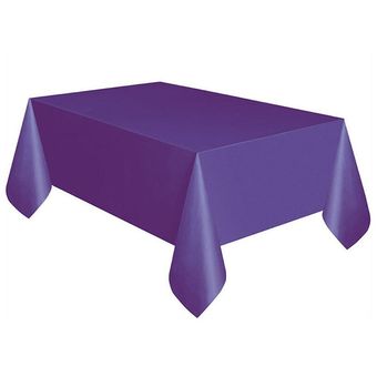 1 Uds 137x274cm desechables de tela de mesa de plástico grande de mesa rectangular cubierta de paño limpio fiesta mantel cubre para la casa 