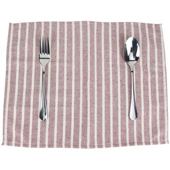 Rayas servilletas de tela 30x40cm de algodón de lino servilletas de cena servilletas 6 colores 