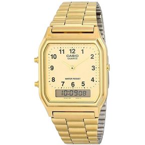 Reloj Casio Vintage Rectangular Gold AQ-230GA-9BVT
