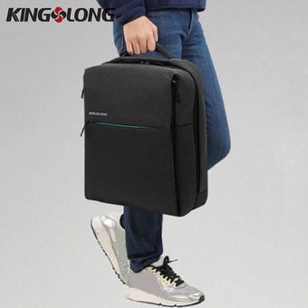 Kingslong 14 pulgadas de moda Mochila de gran capacidad portátil Bolso de hombro portátil 