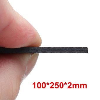 mm Panel de placa de fibra de carbono negro Tablero de lámina Tejido de sarga mate Espesor 3 mm 1 100x250x 0.5-5 