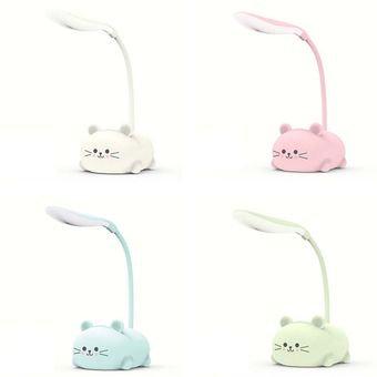 Lámpara de mesa de dibujos animados lindo del Usb para mascotas Light Night Cat recargable llevó la luz de la tabla 