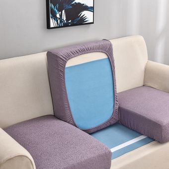 #Purple Funda de cojín del asiento del sofá resistente al agua,funda de tela gruesa Jacquard,para sala de estar 