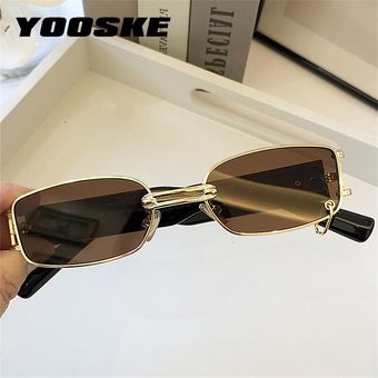 Yooske Vintage Steampunk gafas de sol cuadradas paramujer 