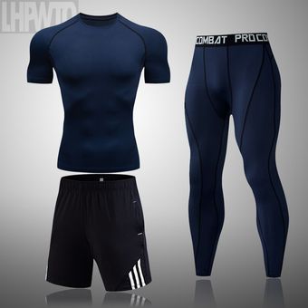 camiseta de corta Conjuntos de secado rápido para correr para hombre ropa deportiva para gimnasio y trotar medias de baloncesto trajes deportivos 