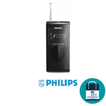PHILIPS Radio Portatil Philips de Bolsillo AM FM Blanca