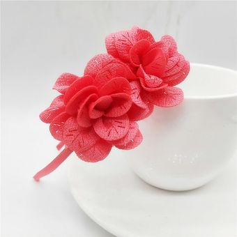accesorios de goma para el cabello diademas para niña 2019 bandana hueca de Color sólido Diadema de flores para niña 