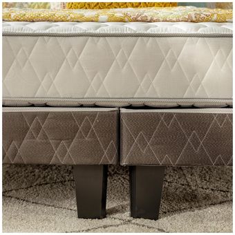 Cama europea 2 plazas long base dividida muebles Rosen 
