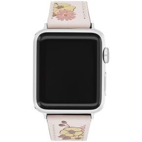 Correa Coach Chalk Floral Cuero Compatible Apple Watch Mujer