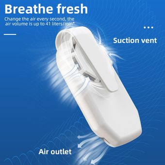 Wearable aire del ventilador del USB de la cara ventiladores portátiles Clip Aire acondicionado ventilador de refrigeración 