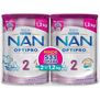 Nestle NAN Optipro 2 Fórmula para Bebé 2 Latas de 1.2 kg c/u