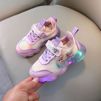 LED de niños de zapatillas de deporte AISHA-PURPLE 