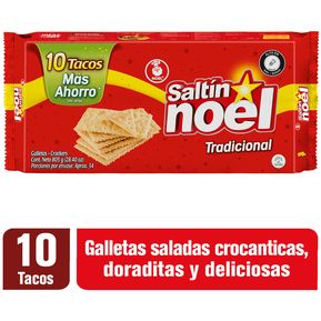 Galleta SALTIN NOEL Rojo Taco  X 10 unidades 805g