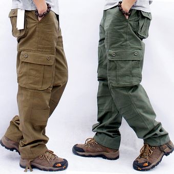 #Navy blue Pantalones tácticos militares con múltiples bolsillos pa 