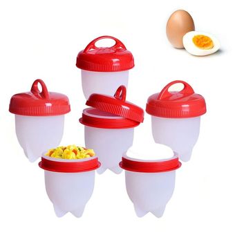 Moldes Cocinar Hervir Huevos Silicone Egg Boil X6 Unidades