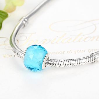 Belawang 10 Color Azul Murano Cuentas De Vidrio 925 Amuleto 