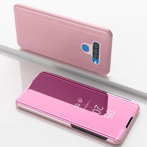 Funda De Chapado Espejo Para LG Q60-Rosa